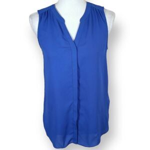 NYDJ COBALT BLUE BLOUSE SZ.XS EUC
